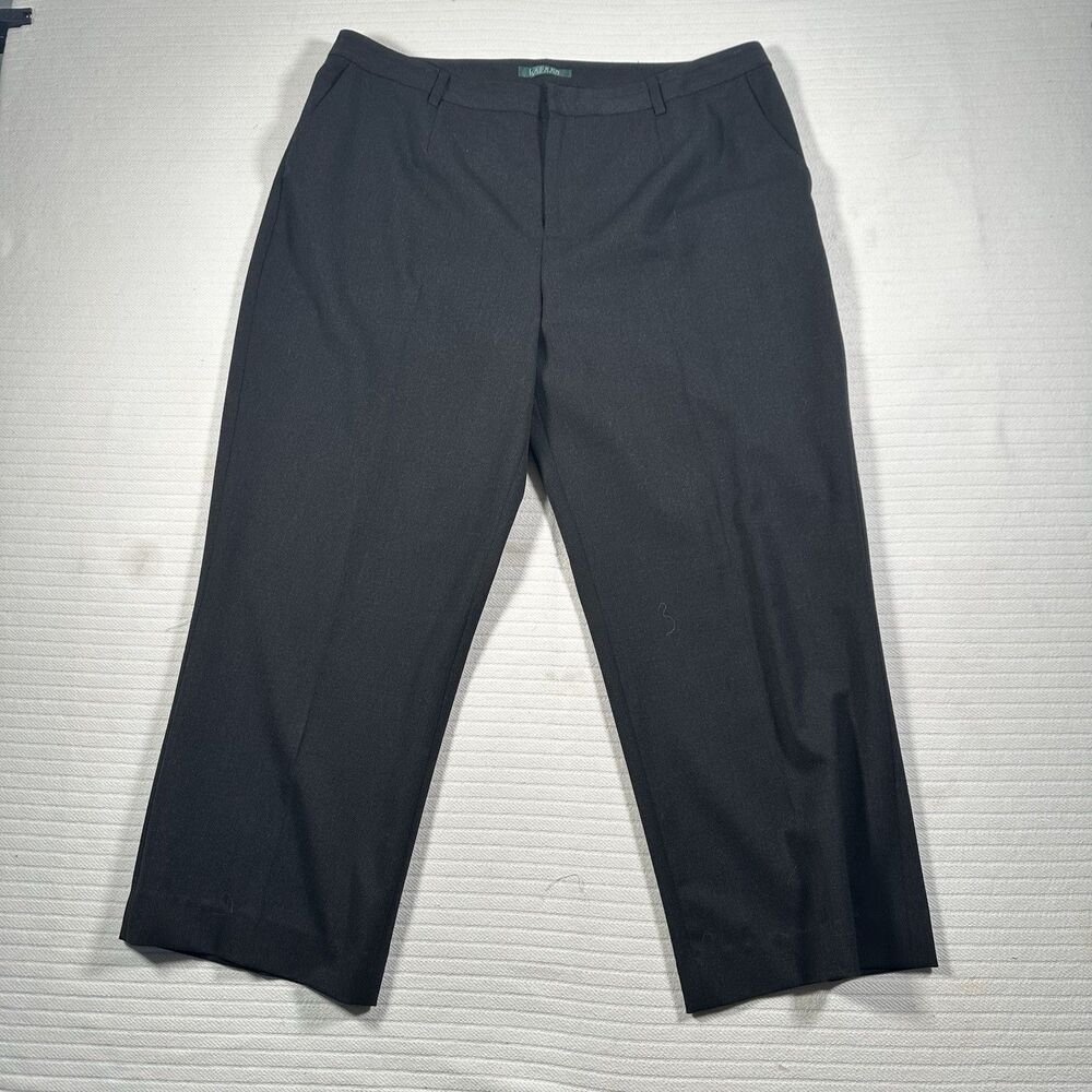 Ralph Lauren Women’s Size 14W Black Dress Pants Straight Leg